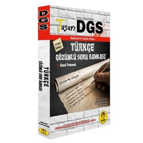 DGS Türkçe Çözümlü Soru Bankası Tasarı Yayınları