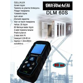 Dhermach DLM 60 S 60 m Lazer Mesafe Ölçer