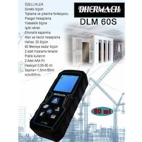 Dhermach DLM 60 S 60 m Lazer Mesafe Ölçer
