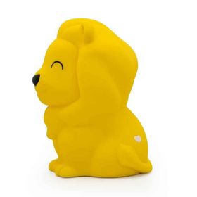 Dhink Aslan Silikon 14x11x11 cm Sarı Gece Lambası