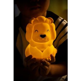 Dhink Aslan Silikon 14x11x11 cm Sarı Gece Lambası