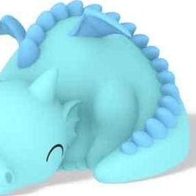 Dhink Dragon Silikon 16x10x12 cm Mavi Gece Lambası