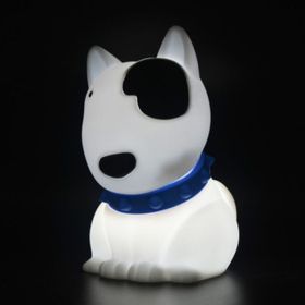 Dhink Köpek Bob Silikon 16x10x12 cm Beyaz Gece Lambası