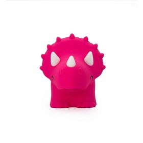 Dhink Triceratops Silikon 14x12x17 cm Pembe Gece Lambası