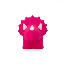 Dhink Triceratops Silikon 14x12x17 cm Pembe Gece Lambası