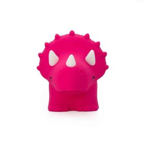 Dhink Triceratops Silikon 14x12x17 cm Pembe Gece Lambası
