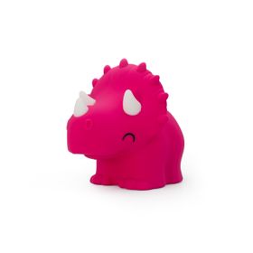 Dhink Triceratops Silikon 14x12x17 cm Pembe Gece Lambası