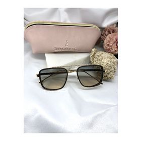 Di Caprio Soya Vintage Gold Siyah Detaylı Degrade Camlı Kadın Güneş Gözlüğü