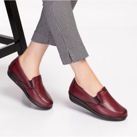 Dia Comfort 006 Bordo Ortopedik Diyabetik Kadın Ayakkabı