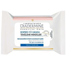 Diadermine Ekspres 3'ü 1 Arada 40'lı Temizleme Mendili