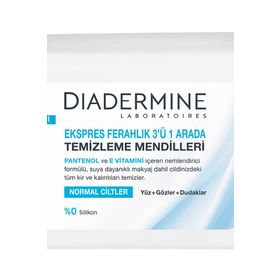 Diadermine Ekspres 3'ü 1 Arada 40'lı Temizleme Mendili