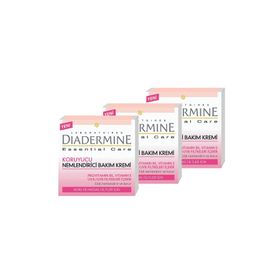 Diadermine Essential Care Koruyucu Nemlendirici 3x50 ml Bakım Kremi