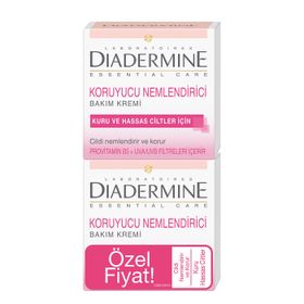 Diadermine Essential Care Kuru Ve Hassas Ciltler İçin 2'li 50 ml + 50 ml Nemlendirici Bakım Kremi