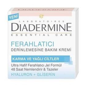 Diadermine Ferahlatıcı Derinlemesine Karma ve Yağlı Ciltler Hyaluran Gliserin 50 ml Bakım Kremi