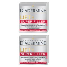 Diadermine Lift+ Super Filler Yaşlanma Karşıtı 2x50 ml Gündüz Bakım Kremi