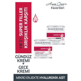Diadermine Lift+Superfiller Kırışıklık Karşıtı Gündüz Kremi 50ml+Gece Kremi 50ml