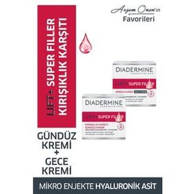 Diadermine Lift+Superfiller Kırışıklık Karşıtı Gündüz Kremi 50ml+Gece Kremi 50ml