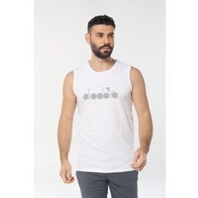Diadora 1ATL01 Therm Beyaz Kolsuz Erkek T-shirt