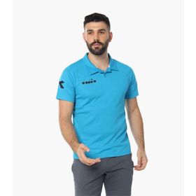 Diadora 1TSR06 Nacce Turkuaz Mavi Polo Yakalı Erkek T-Shirt