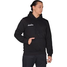 Diadora DDBER1030016 Siyah Pamuklu Spor Erkek Sweatshirt