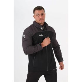 Diadora Elite Erkek Siyah Gri Yağmurluk