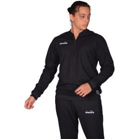 Diadora Nacce 22 Erkek Siyah Yarım Fermuarlı Eşofman Takımı
