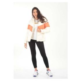 Diadora Panel Detailed Lightweight W Be One Krem Renk Kadın Mont