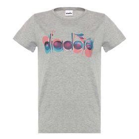 Diadora Ss Iconic Açık Gri Kadın T-shirt