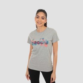 Diadora Ss Iconic Açık Gri Kadın T-shirt