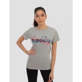 Diadora Ss Iconic Açık Gri Kadın T-shirt