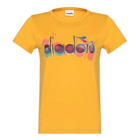 Diadora Ss Iconic Hardal Sarı Kadın T-shirt