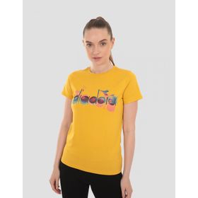 Diadora Ss Iconic Hardal Sarı Kadın T-shirt
