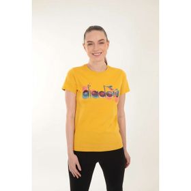 Diadora Ss Iconic Hardal Sarı Kadın T-shirt