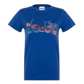 Diadora Ss Iconic Saks Mavi Kadın T-shirt