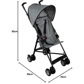 Diamond Baby London Pratik Baston Gri Bebek Arabası