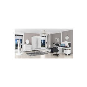 Diana WD22134 Beyaz 3 Kapılı Genç Odası Takımı