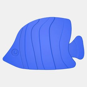 Diaqua 5'li Fish Mavi Küvet İçi Paspas