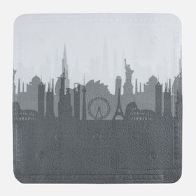 Diaqua City Desenli 54.5x54.5 cm Küvet İçi Paspas