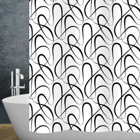 Diaqua Swing Black 120x200 cm Duş Perdesi
