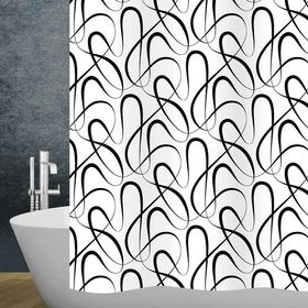 Diaqua Swing Black 180x200 cm Duş Perdesi