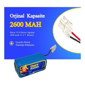 Dibea V870 2600 Mah Robot Süpürge Batarya