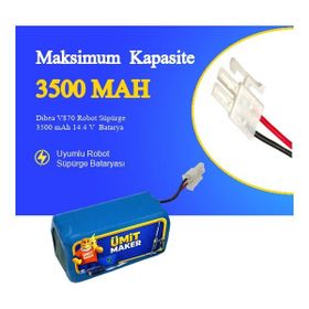 Dibea V870 3500 Mah Robot Süpürge Batarya