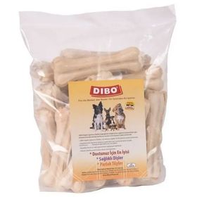 Dibo 25 'li 50-55 gr Beyaz Pres Kemik 12 cm Köpek Çiğneti