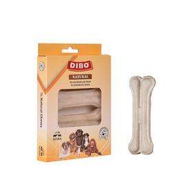 Dibo Beyaz Press 4'lü 30-35 gr 10 cm Kemik Köpek Ödülü