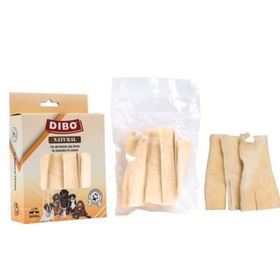 Dibo Kurutulmuş Dana Kelle Derisi Beyaz 100 gr Köpek Ödülü