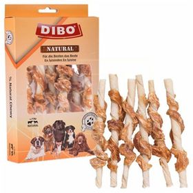 Dibo Tavuklu Burgu Çubuk 50 gr Köpek Çiğneme Ödülü