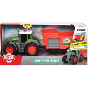 Dickie 203734001 Fendt 10 cm Römorklu Traktör