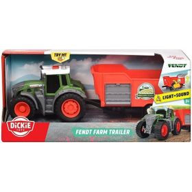 Dickie 203734001 Fendt 10 cm Römorklu Traktör