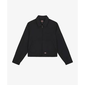 Dickies DK0A879GBLK1-001 Unlined Cropped Eisenhower Jacket Siyah Kadın Ceket