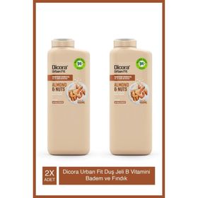 Dicora Urban Fit B Vitamini Badem ve Fındık 2x400 ml Duş Jeli